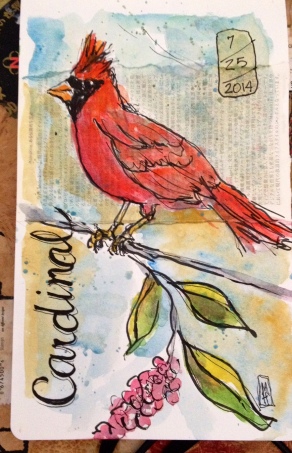 CardinalWatercolor5x8$125(Archival print $50)