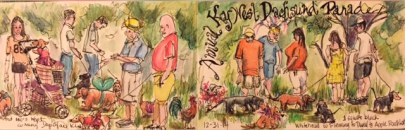 Dachsuhund Parade, Key West Prints will be available soon