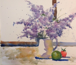 Hydrangeas2 Watercolor $200 12x15