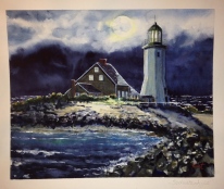 Scituate Light Watercolor $400 15"x20"