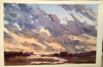 Sunrise Watercolor 7.5x11" $200